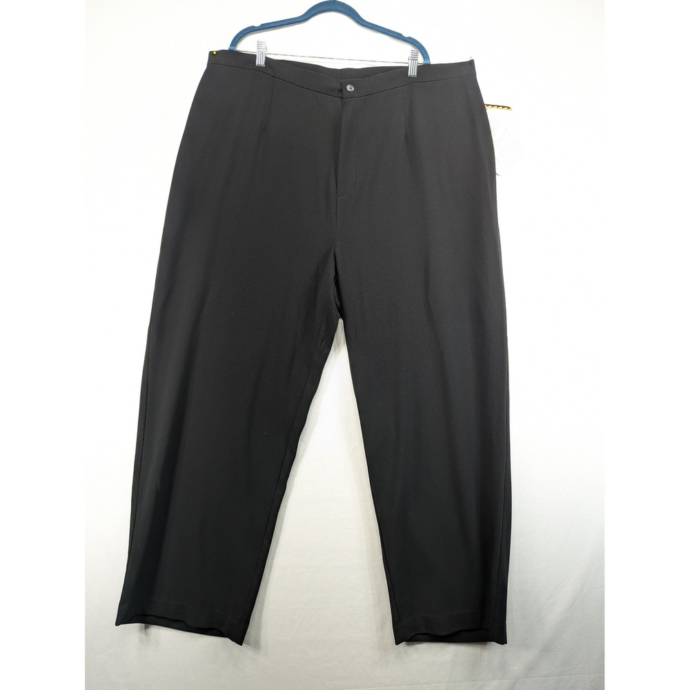 Bob Mackie Wearable Art Charcoal Gray Straight Leg Trousers Plus Size 3X NWT